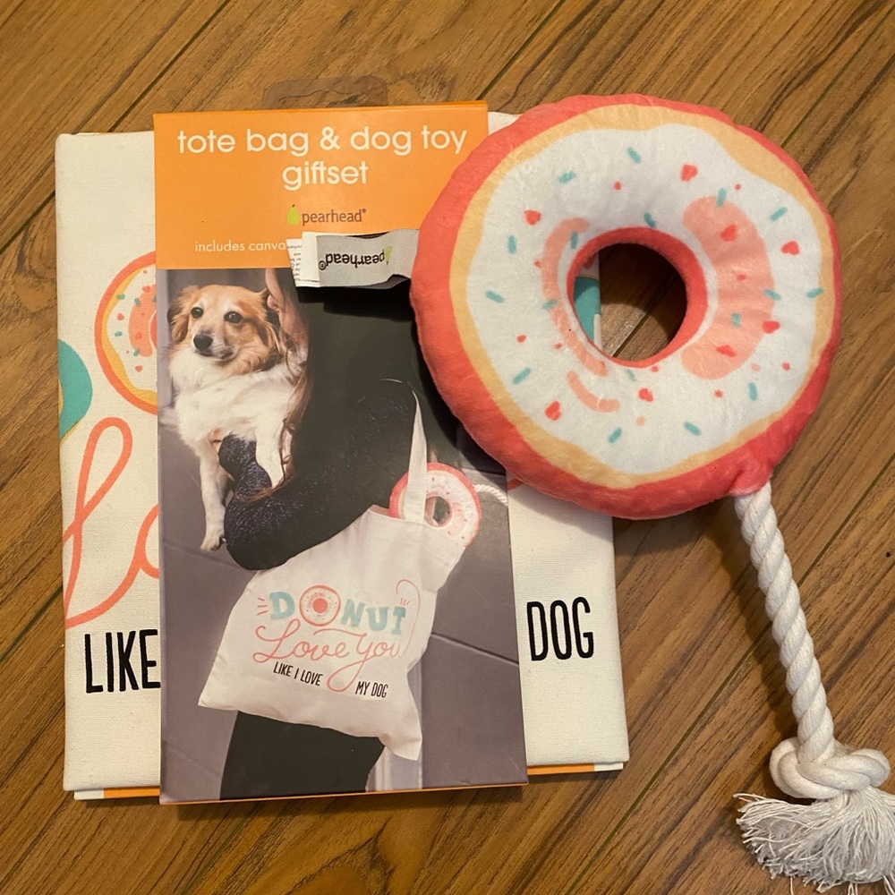 Tote Bag and Dog Toy 🍩 🐕